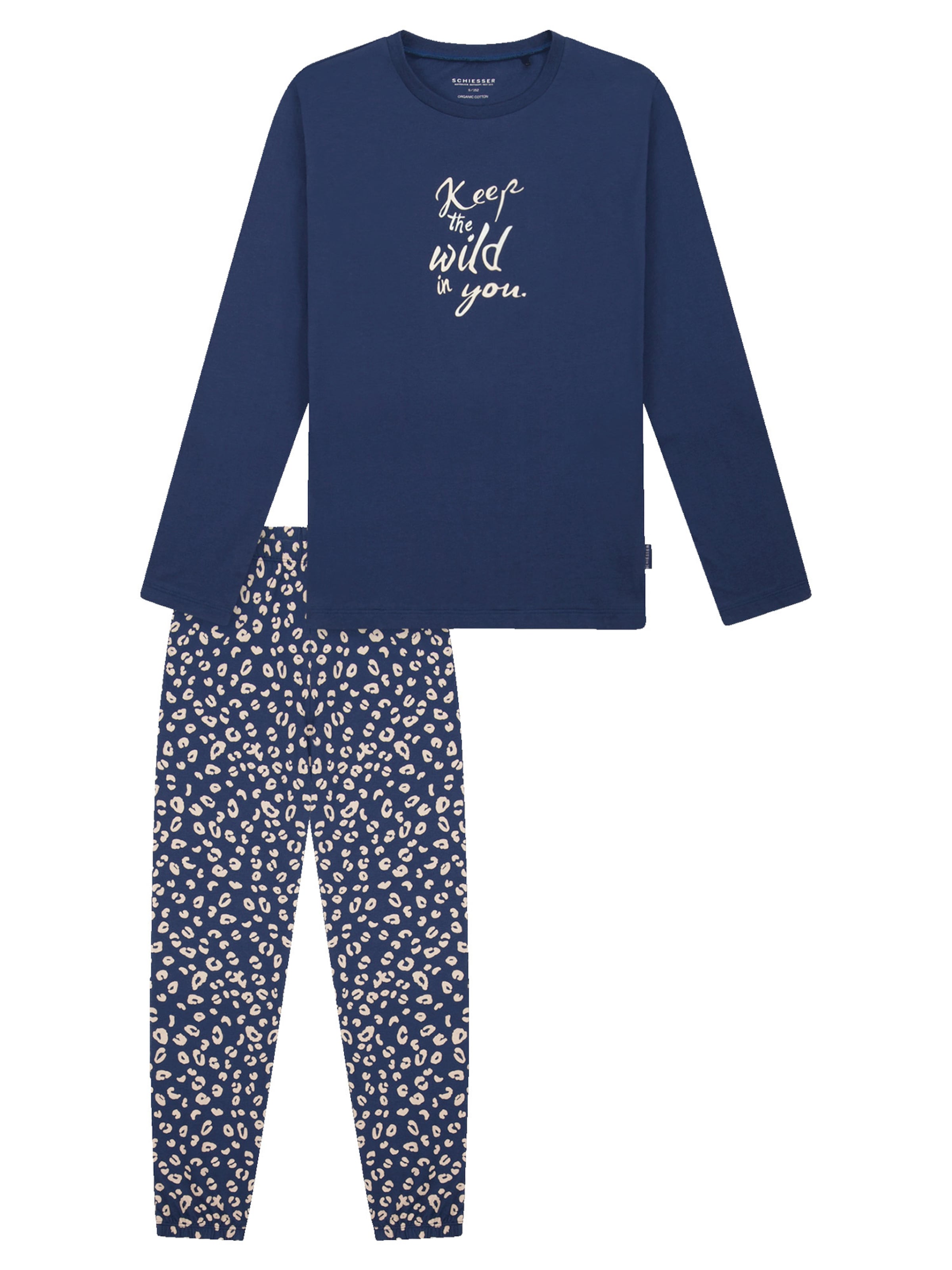 Pyjama 'Nightwear' SCHIESSER en bleu : devant