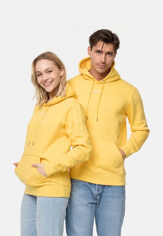 smiler. Kapuzenpullover buddy. in Gelb: Vorderseite