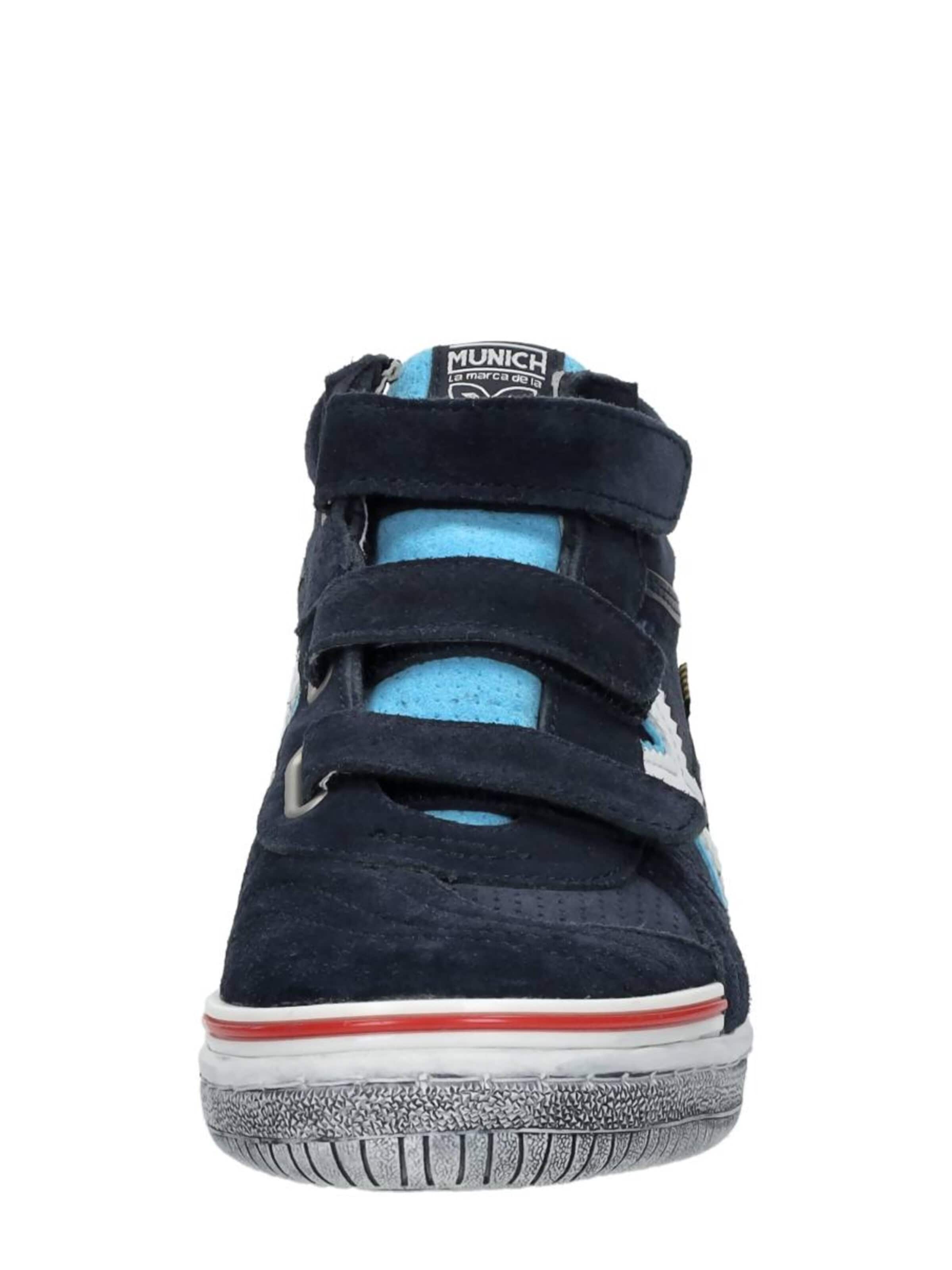 MUNICH Sneakers 'Klittenband Hoog' in Blauw