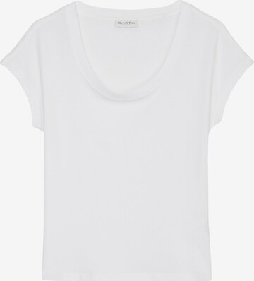T-shirt Marc O'Polo en blanc : devant