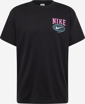 Nike Sportswear Тениска в черно: отпред