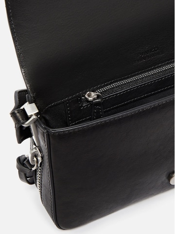 PINKO Schoudertas 'Pinko Sac Rabat Love One Slouchy Zip Mini Vite Noir' in Zwart