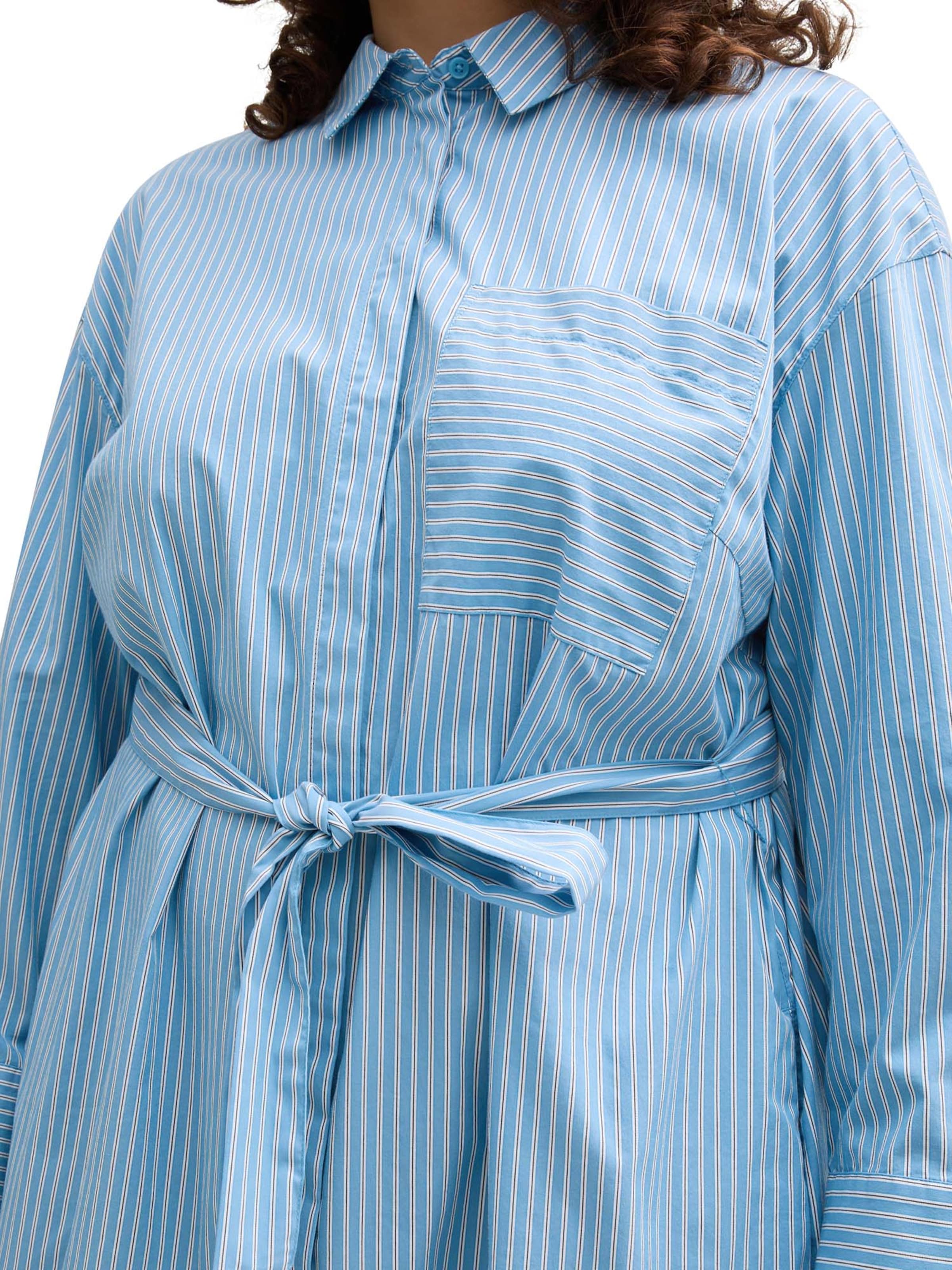 Tom Tailor Women + Blusekjole i blå