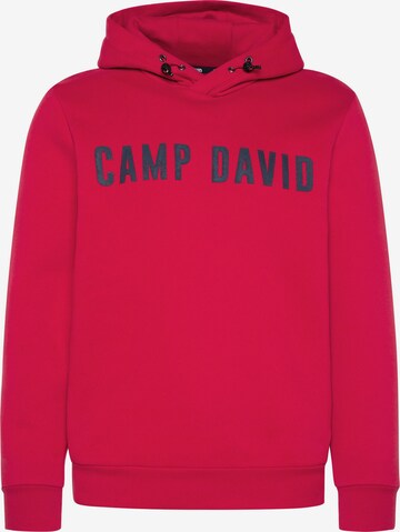 CAMP DAVID Sweatshirt ''Back On Stage'' in Rood: voorkant