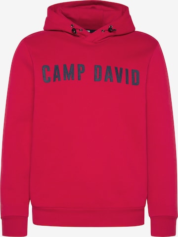 CAMP DAVID Sweatshirt ''Back On Stage'' in Rood: voorkant