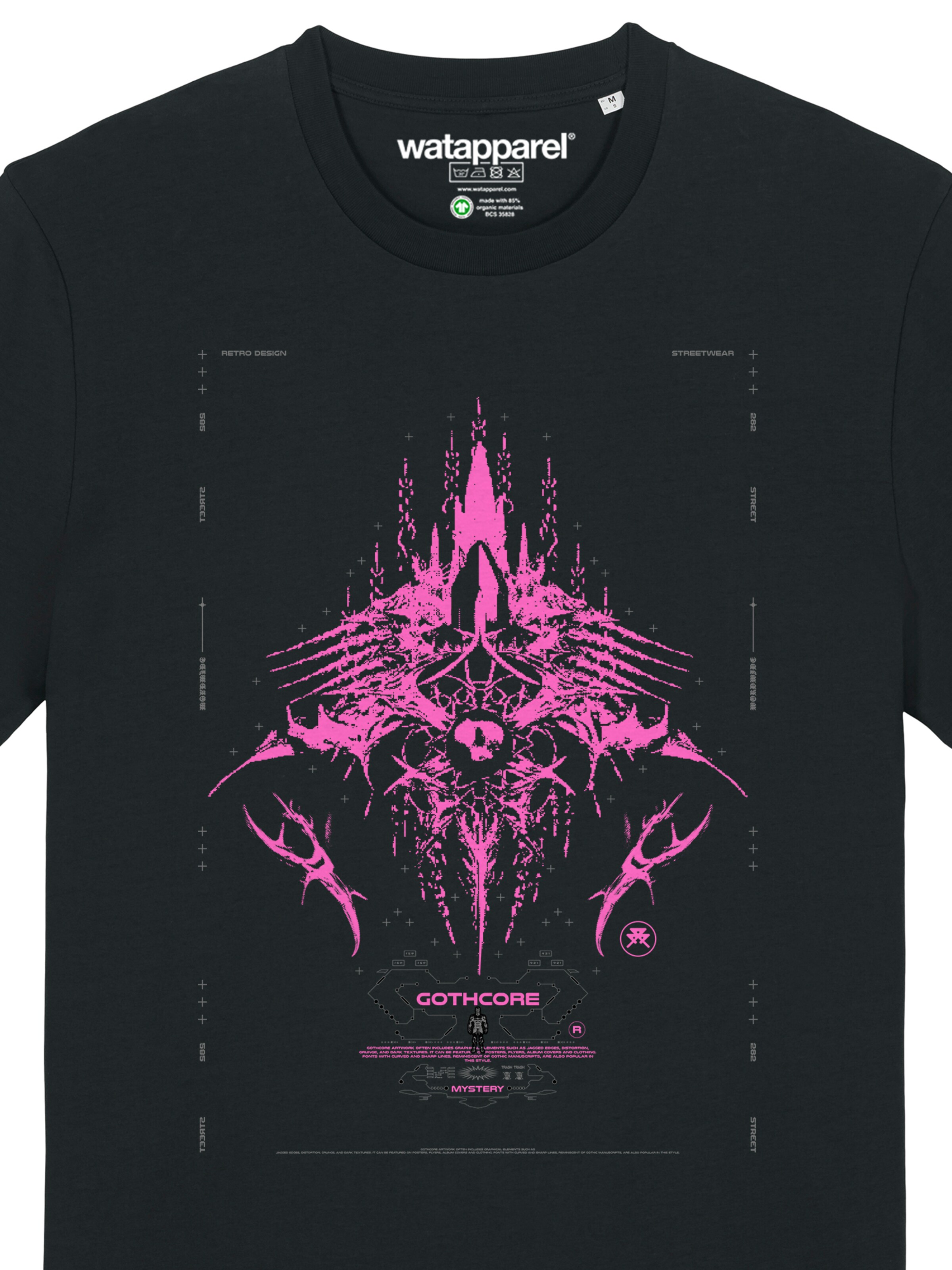 Watapparel Shirt 'Goth Mystic' in Zwart