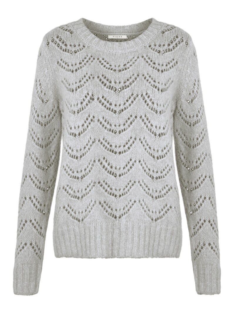 Sweaters & Knitwear PIECES Fine-knit sweaters Mottled Grey