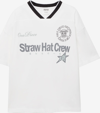 Pull&Bear Paita värissä harmaa / musta / valkoinen, Tuotenäkymä