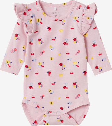 NAME IT - Pijama entero/body 'FELIAS' en rosa: frente