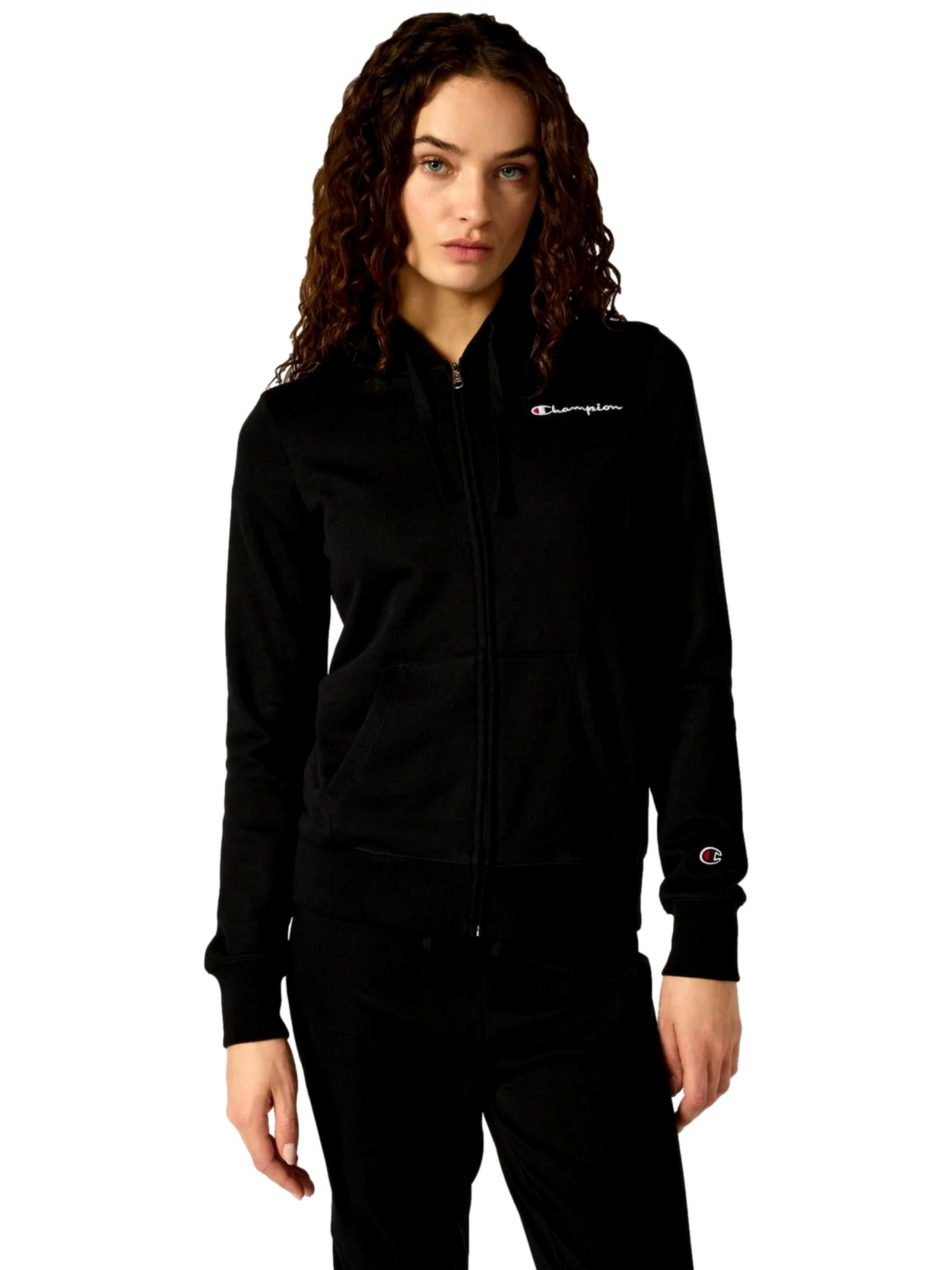 Champion Authentic Athletic Apparel Sweatjakke i sort: forside