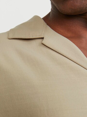 JACK & JONES Comfort fit Button Up Shirt 'JPRCCaaron' in Brown