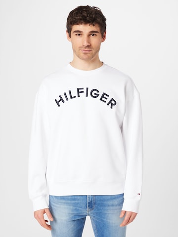 balts TOMMY HILFIGER Sportisks džemperis: no priekšpuses