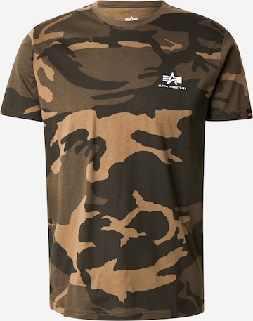 ALPHA INDUSTRIES Koszulka w kolorze zielony: przód