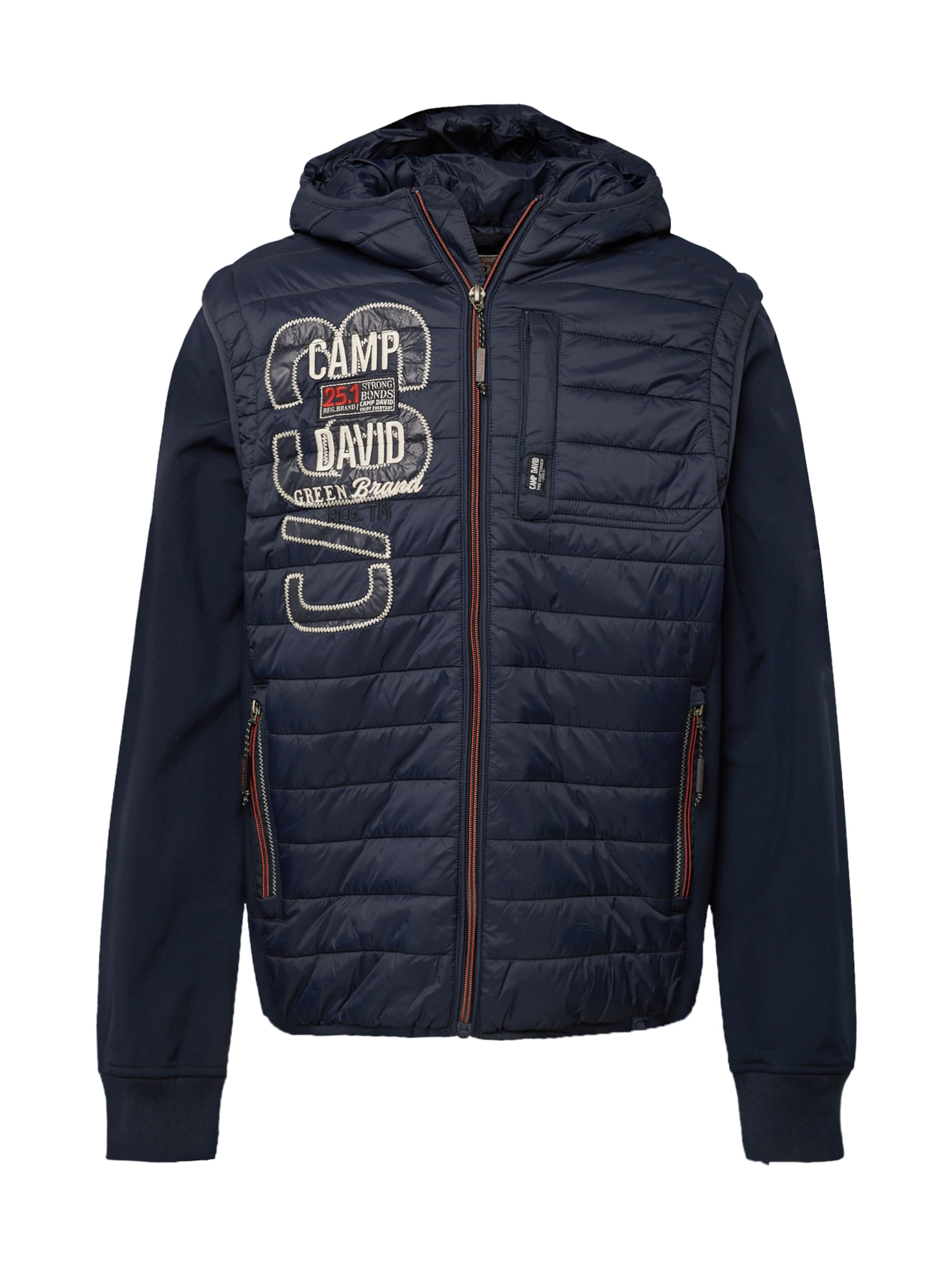 CAMP DAVID Tussenjas in Blauw: voorkant