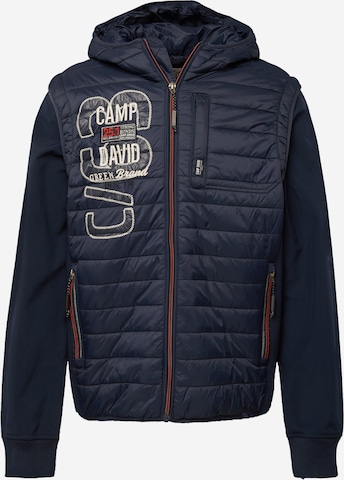 CAMP DAVID Prehodna jakna | modra barva: sprednja stran