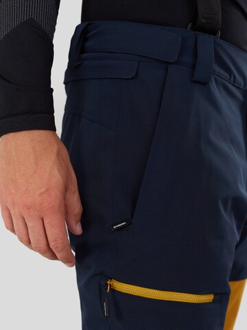 Fundango Regular Lange Skihose 'Teak Colourblock' in Blau