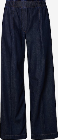 Wide Leg Jean à pince 'Sana' MSCH COPENHAGEN en bleu : devant