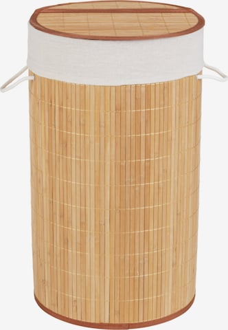 Wenko Laundry Basket in Brown: front