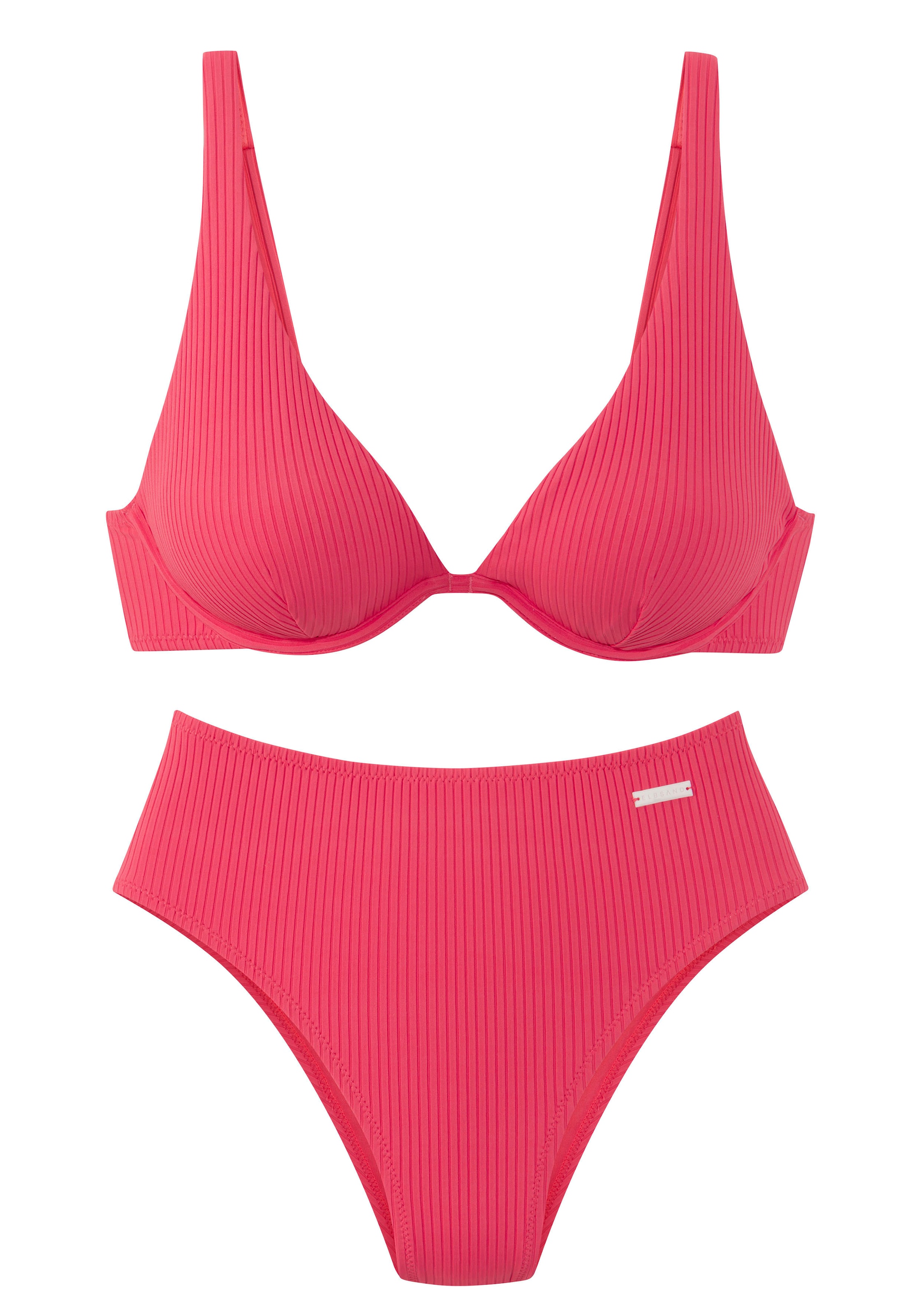 Elbsand T-Shirt Bikini in Rot: Vorderseite