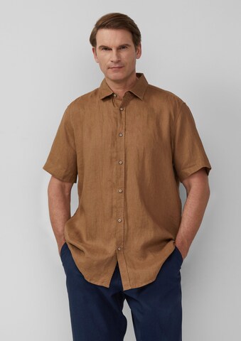 Coupe regular Chemise s.Oliver en marron : devant