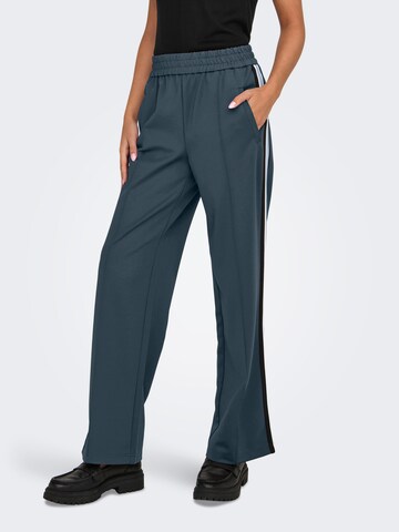 ONLY Wide leg Broek 'ONLWARM' in Grijs: voorkant