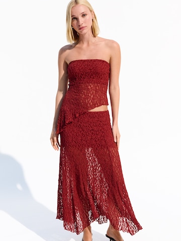 Jupe Bershka en rouge : devant