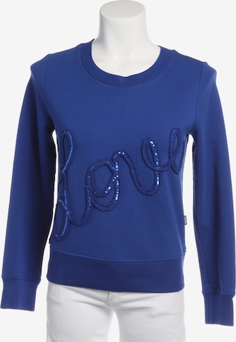 Love Moschino Sweatshirt / Sweatjacke XXS in Blau: Vorderseite