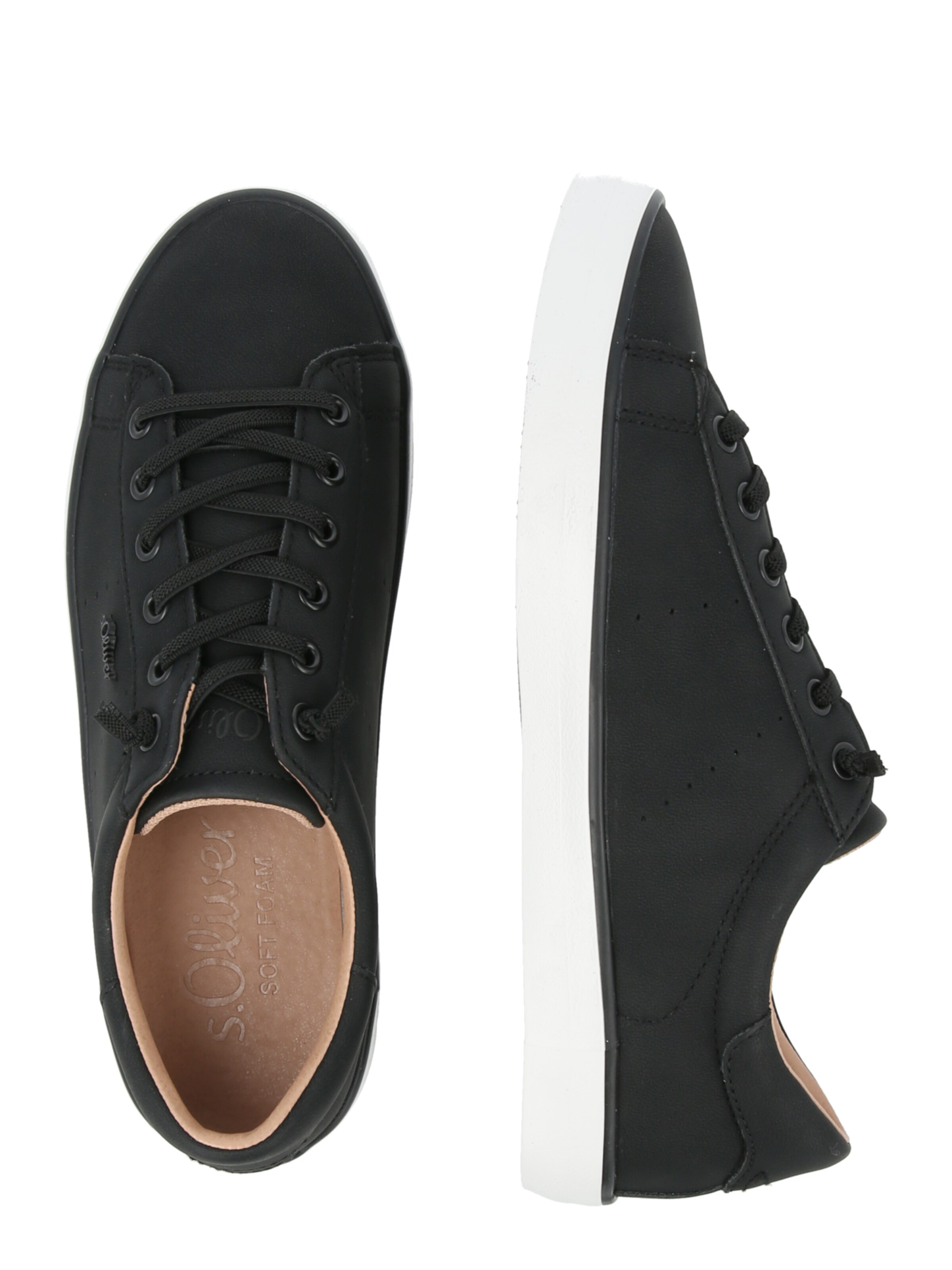 s.Oliver Platform trainers in Black