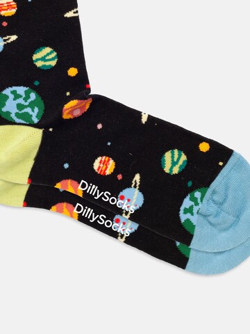 Chaussettes 'Galactic Cubes' DillySocks en mélange de couleurs