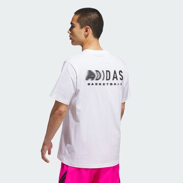 T-Shirt fonctionnel ADIDAS PERFORMANCE en blanc : devant