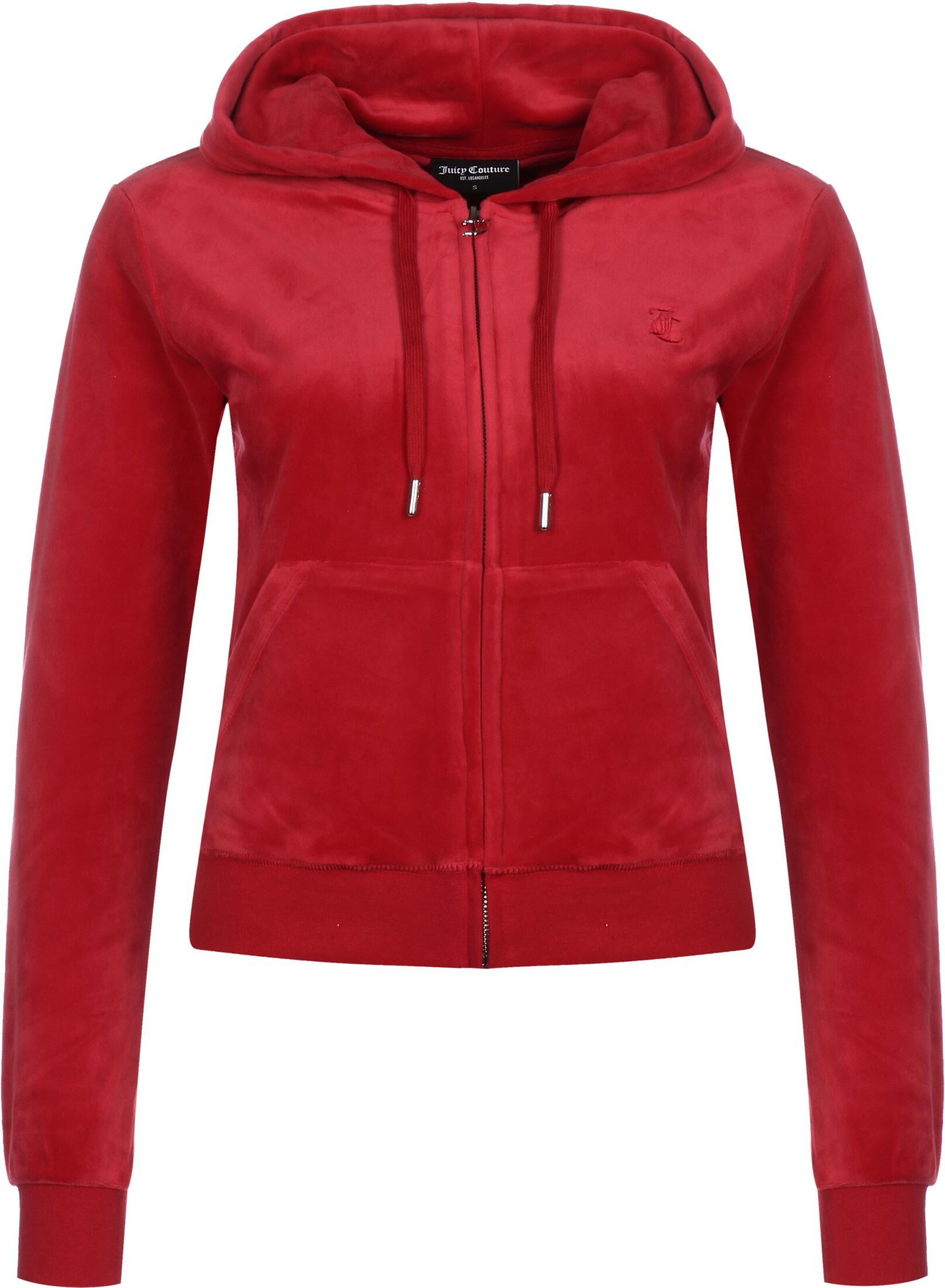 Juicy Couture Ζακέτα φούτερ 'Robertson' σε κόκκινο: μπροστά