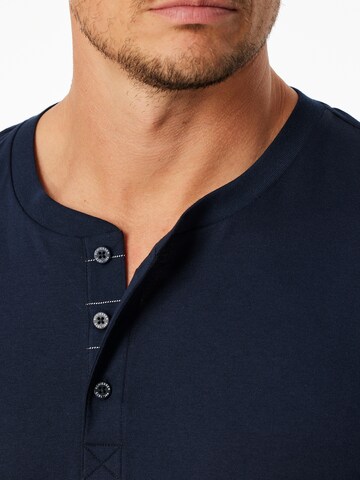 SCHIESSER Pajamas long ' Fine Interlock ' in Blue