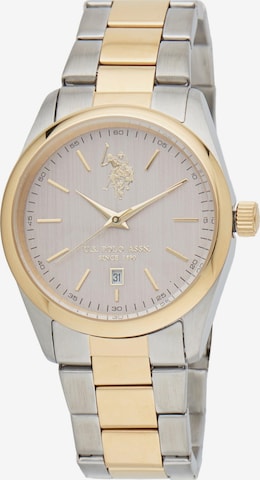 Montre à affichage analogique 'Aaron Band' U.S. POLO ASSN. en jaune : devant