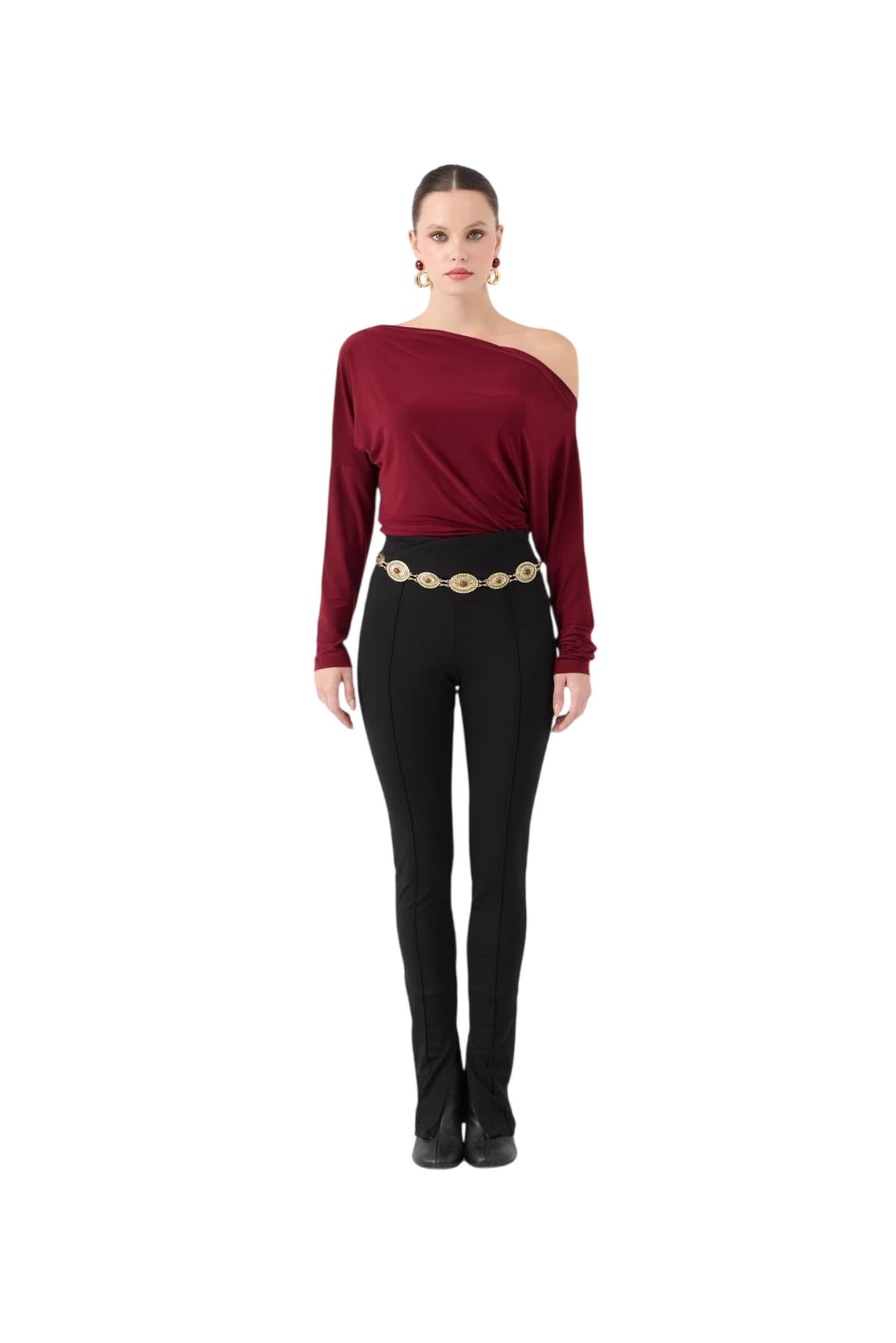 HOLLY LOLLY Skinny Trousers in Black