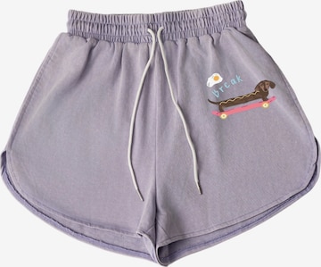 Pantalon GORHEY en violet : devant