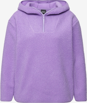 Ulla Popken Sweatshirt in Lila: voorkant