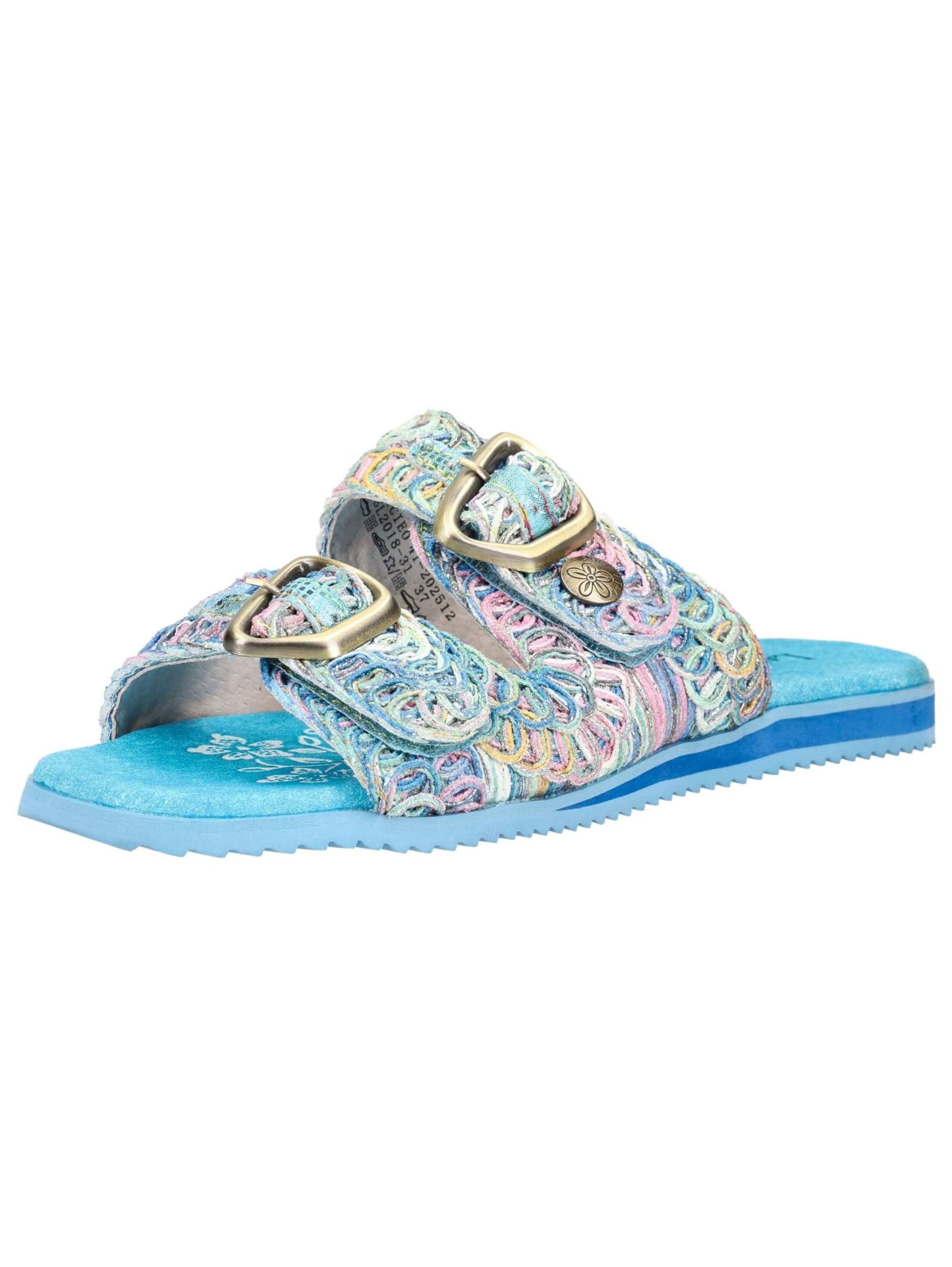 Zoccoletto di Laura Vita in blu: frontale