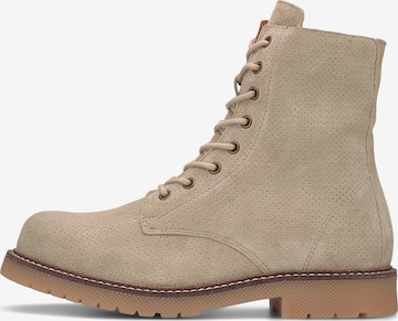 Another A Lace-Up Ankle Boots in Beige: front