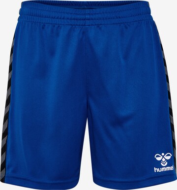 Hummel Workout Pants in Blue: front