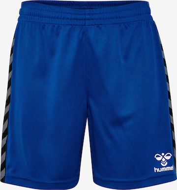 Hummel Workout Pants in Blue: front