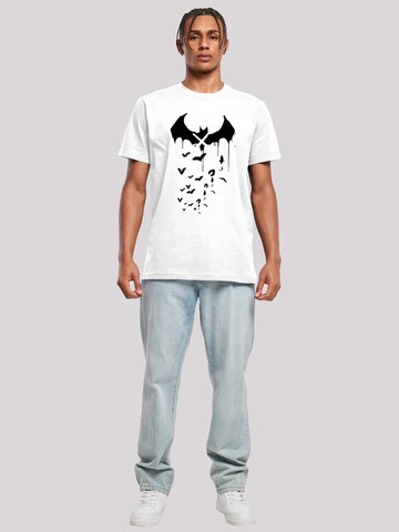F4NT4STIC Shirt 'DC Comics Batman Arkham Knight Bats' in White
