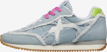 W6YZ Sneaker low 'SAMOA-UNI.' in Blau: Vorderseite