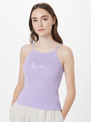 Karl Kani Knitted Top in Purple: front