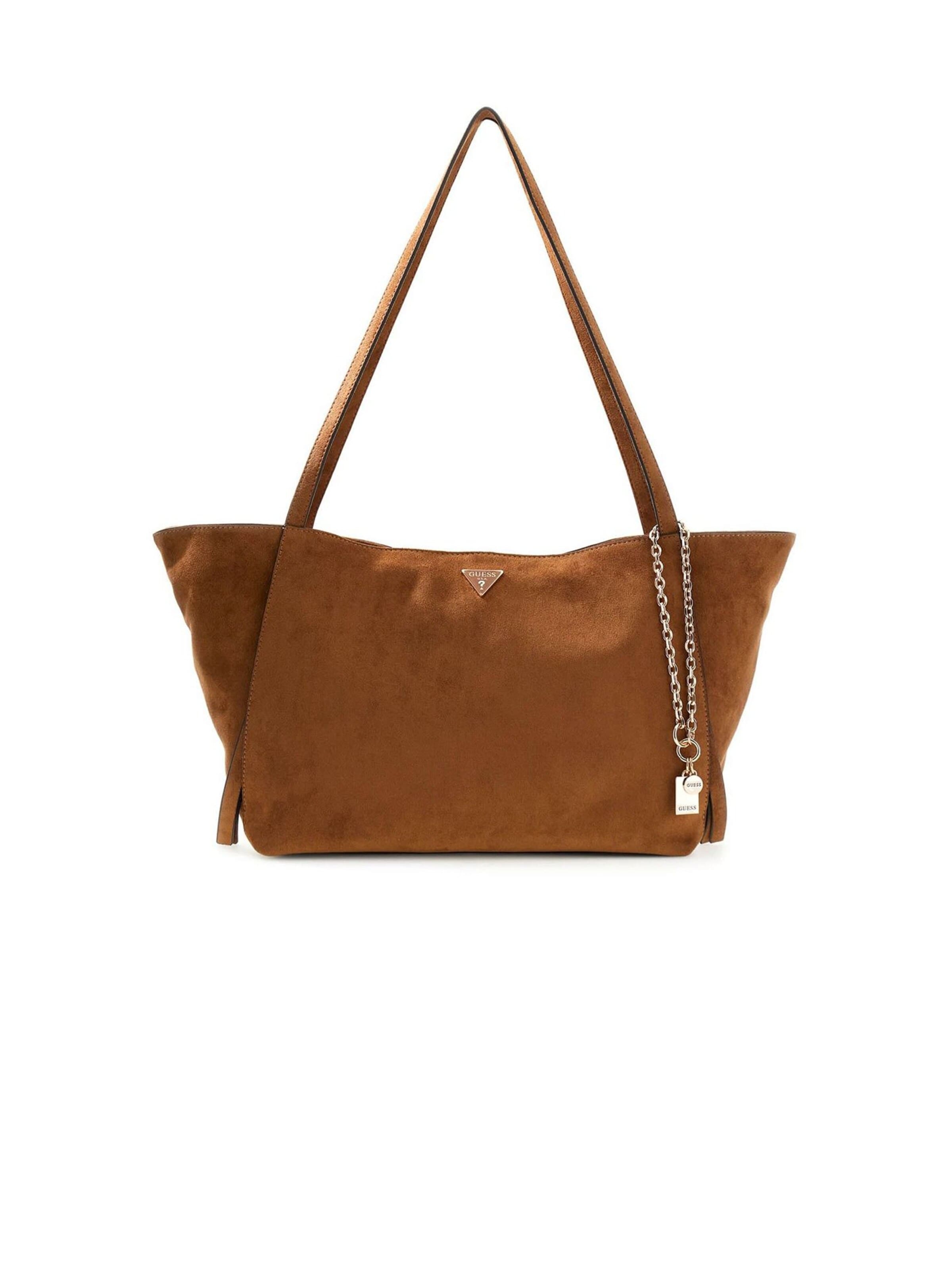 GUESS Handtasche 'Devon 3 Comp Tote'‌‌‌‌‌‌‌‌‌‌ in Braun: Vorderseite