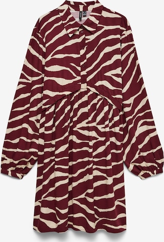 Vero Moda Curve - Vestido camisero 'VMCMaddie' en rojo: frente