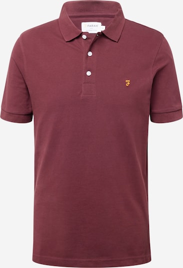 FARAH Shirt 'BLANES' in de kleur Goudgeel / Bourgogne, Productweergave