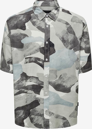 Only & Sons Košulja 'Bud' u antracit siva / kaki / menta / bijela, Pregled proizvoda