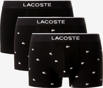 Boxers LACOSTE en noir : devant