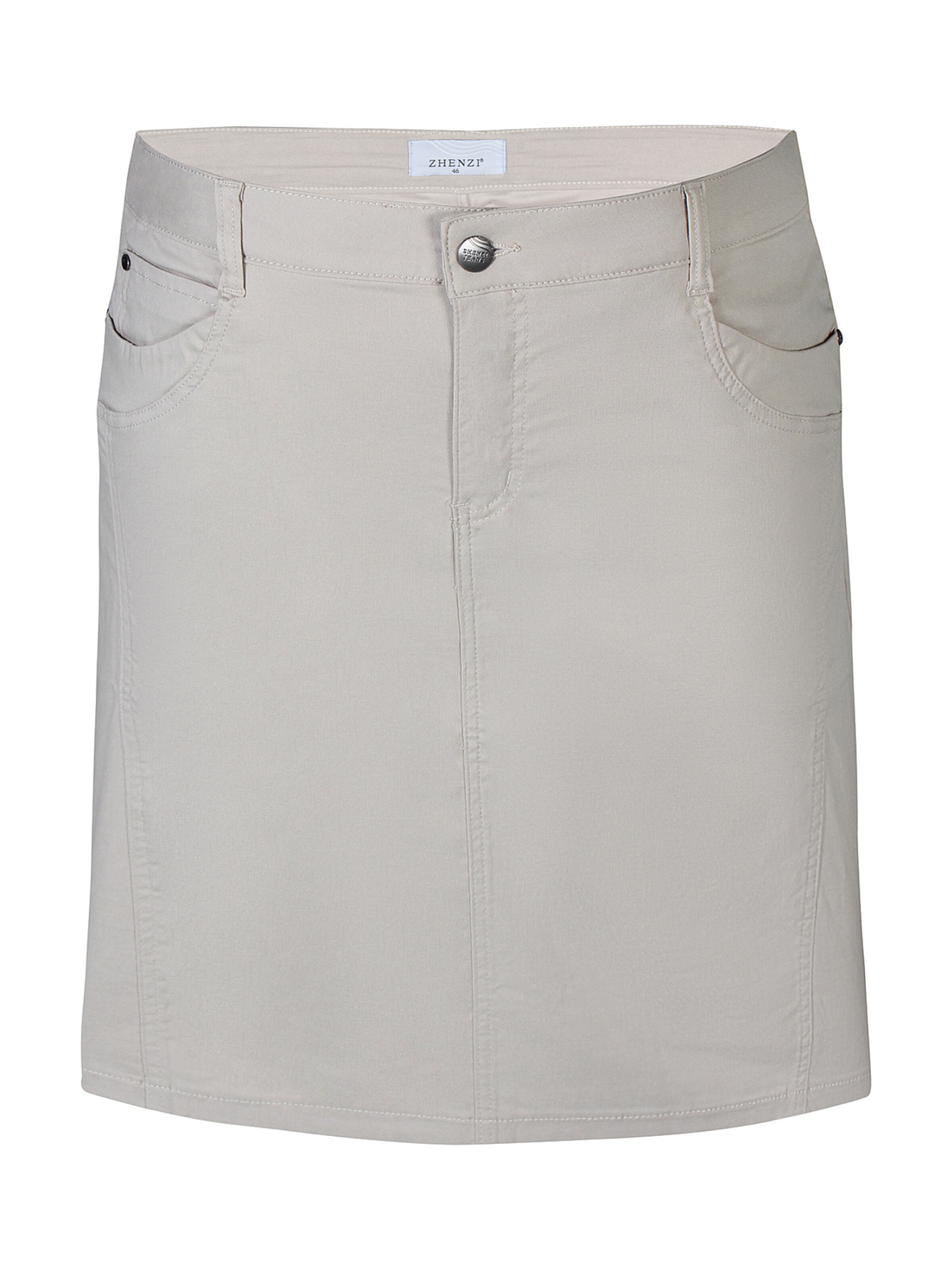 Zhenzi Rok 'Boyer 297' in Beige: voorkant