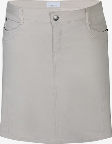 Jupe 'Boyer 297' Zhenzi en beige : devant